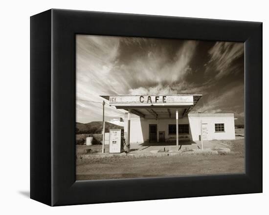 Gas Station and Cafe-Aaron Horowitz-Framed Premier Image Canvas