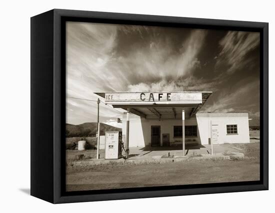 Gas Station and Cafe-Aaron Horowitz-Framed Premier Image Canvas