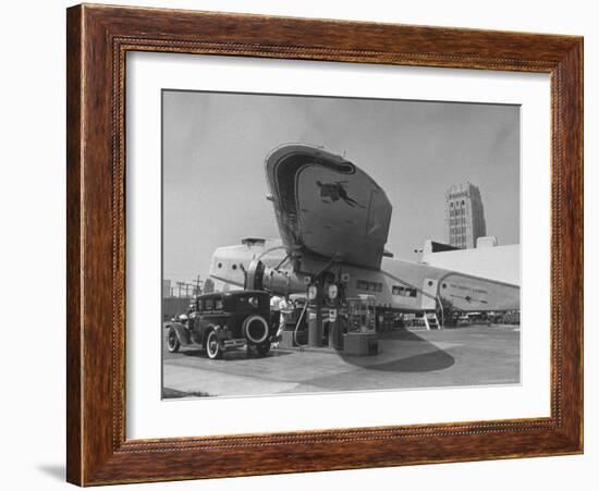 Gas Station Named "The Happy Landing"-Alfred Eisenstaedt-Framed Photographic Print