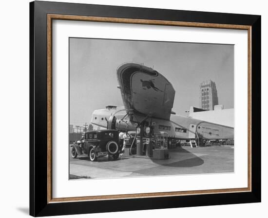 Gas Station Named "The Happy Landing"-Alfred Eisenstaedt-Framed Photographic Print