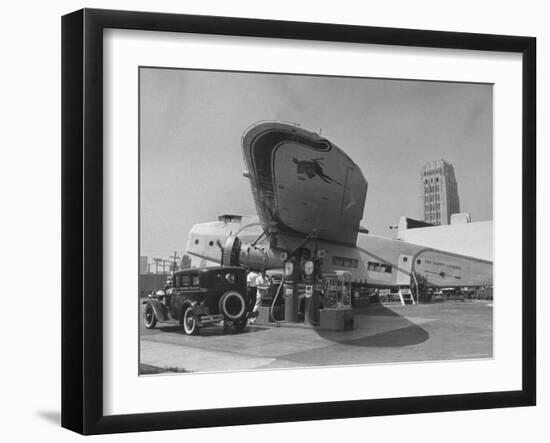 Gas Station Named "The Happy Landing"-Alfred Eisenstaedt-Framed Photographic Print