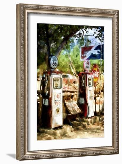 Gas Station-Philippe Hugonnard-Framed Giclee Print