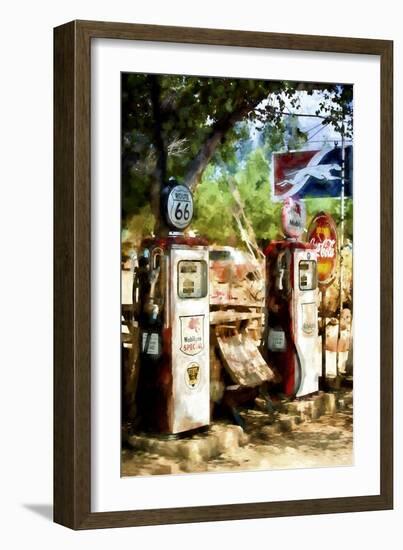 Gas Station-Philippe Hugonnard-Framed Giclee Print