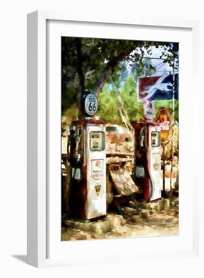 Gas Station-Philippe Hugonnard-Framed Giclee Print