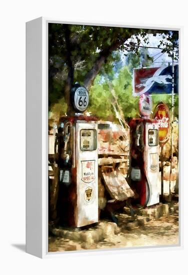 Gas Station-Philippe Hugonnard-Framed Premier Image Canvas