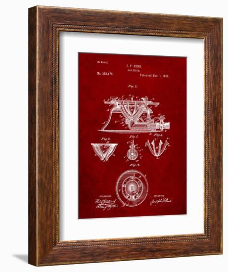 Gas Stove Kitchen Art Patent-Cole Borders-Framed Art Print