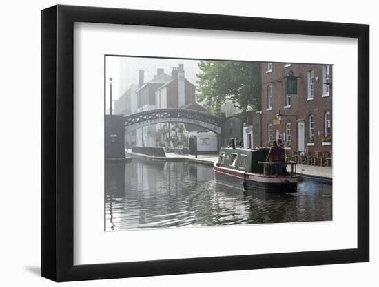 Gas Street Basin, Birmingham Canal Navigations (BCN), Birmingham, West Midlands, England, United Ki-Graham Lawrence-Framed Photographic Print