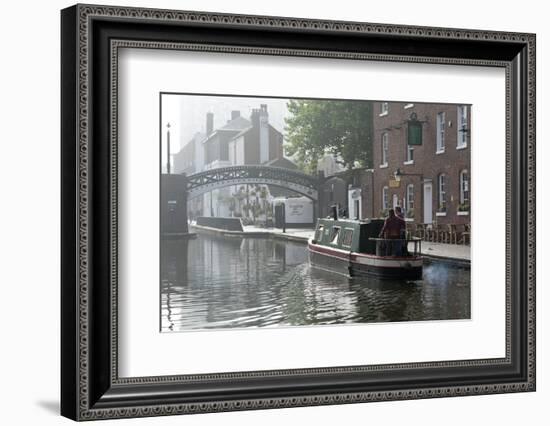 Gas Street Basin, Birmingham Canal Navigations (BCN), Birmingham, West Midlands, England, United Ki-Graham Lawrence-Framed Photographic Print