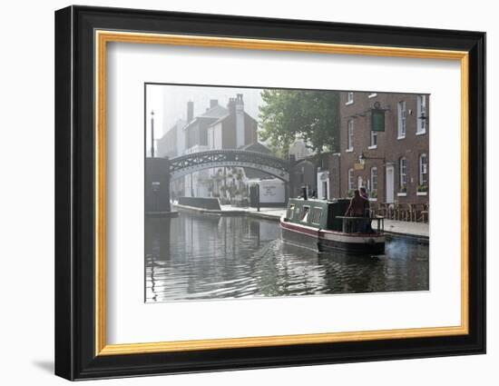 Gas Street Basin, Birmingham Canal Navigations (BCN), Birmingham, West Midlands, England, United Ki-Graham Lawrence-Framed Photographic Print