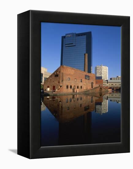 Gas Street Canal Basin, Birmingham, West Midlands, England, UK-David Hughes-Framed Premier Image Canvas