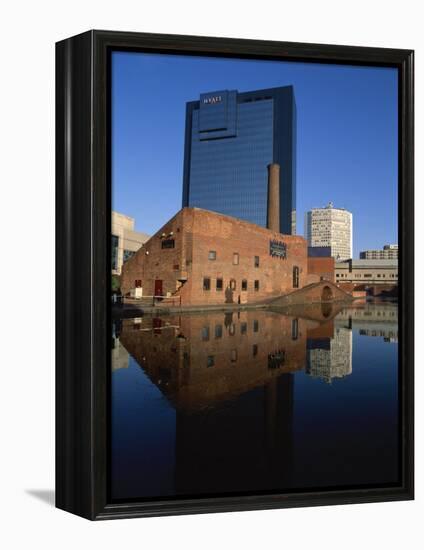 Gas Street Canal Basin, Birmingham, West Midlands, England, UK-David Hughes-Framed Premier Image Canvas