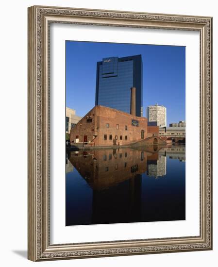 Gas Street Canal Basin, Birmingham, West Midlands, England, UK-David Hughes-Framed Photographic Print