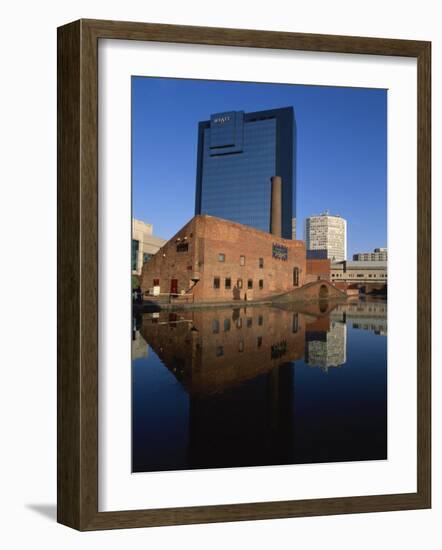 Gas Street Canal Basin, Birmingham, West Midlands, England, UK-David Hughes-Framed Photographic Print