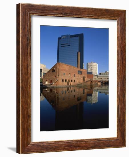 Gas Street Canal Basin, Birmingham, West Midlands, England, UK-David Hughes-Framed Photographic Print