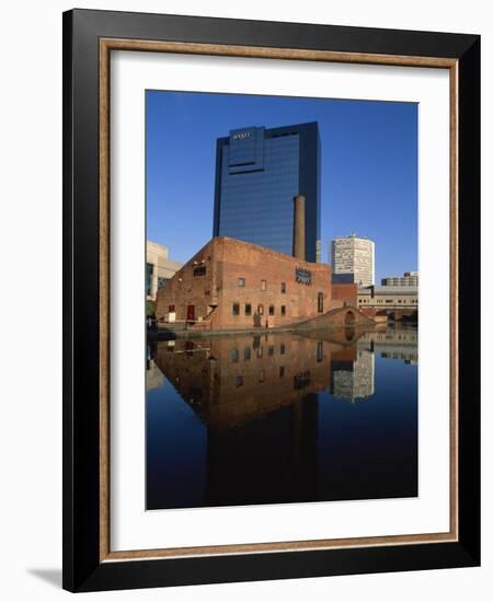 Gas Street Canal Basin, Birmingham, West Midlands, England, UK-David Hughes-Framed Photographic Print