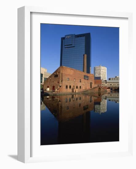 Gas Street Canal Basin, Birmingham, West Midlands, England, UK-David Hughes-Framed Photographic Print