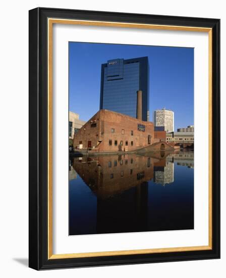 Gas Street Canal Basin, Birmingham, West Midlands, England, UK-David Hughes-Framed Photographic Print