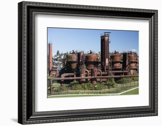 Gas Works Park on sunny day, Seattle, Washington, USA-Panoramic Images-Framed Photographic Print