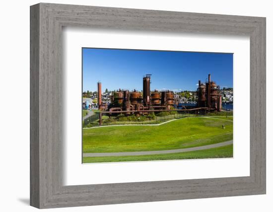 Gas Works Park on sunny day, Seattle, Washington, USA-Panoramic Images-Framed Photographic Print