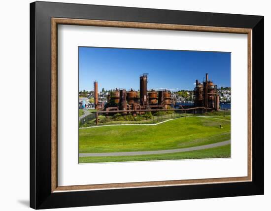 Gas Works Park on sunny day, Seattle, Washington, USA-Panoramic Images-Framed Photographic Print