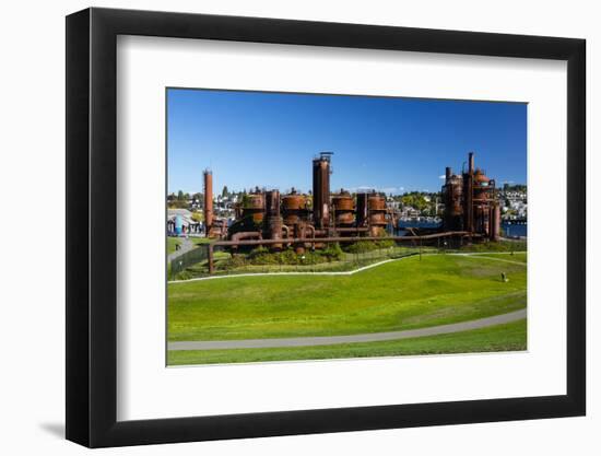 Gas Works Park on sunny day, Seattle, Washington, USA-Panoramic Images-Framed Photographic Print