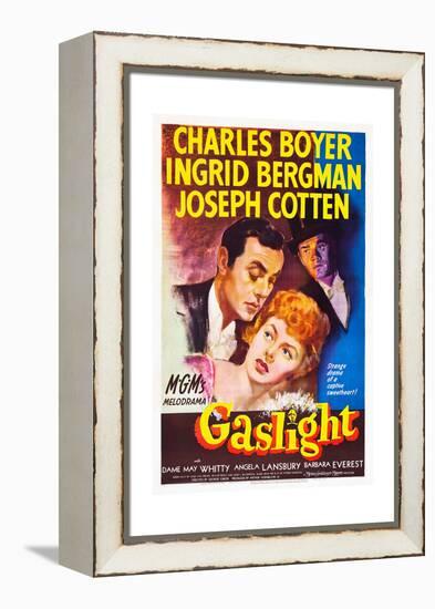 Gaslight, Charles Boyer, Ingrid Bergman, Joseph Cotten, 1944-null-Framed Stretched Canvas