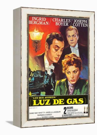 Gaslight, Joseph Cotton, Charles Boyer, Ingrid Bergman, 1944-null-Framed Stretched Canvas