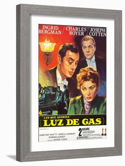 Gaslight, Joseph Cotton, Charles Boyer, Ingrid Bergman, 1944-null-Framed Art Print