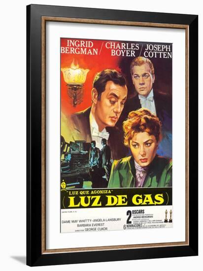 Gaslight, Joseph Cotton, Charles Boyer, Ingrid Bergman, 1944-null-Framed Art Print