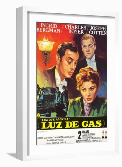 Gaslight, Joseph Cotton, Charles Boyer, Ingrid Bergman, 1944-null-Framed Art Print