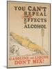 Gasoline and Liquor Don't Mix! Poster-null-Mounted Giclee Print