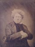 Portrait of Alexandre Dumas Pere (1803-70) C.1850-60-Gaspard Felix Tournachon Nadar-Photographic Print
