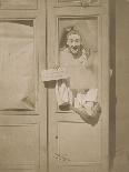 Pierrot enjambant une porte-fenêtre-Gaspard Félix Tournachon-Giclee Print