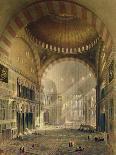Hagia Sophia, Interior, Constantinople, Published 1852-Gaspard Fossati-Giclee Print