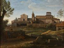 An Italianate Landscape with a View of Saint Giovanni in Laterano, C.1672-75 (Oil on Canvas)-Gaspard Poussin Dughet-Giclee Print