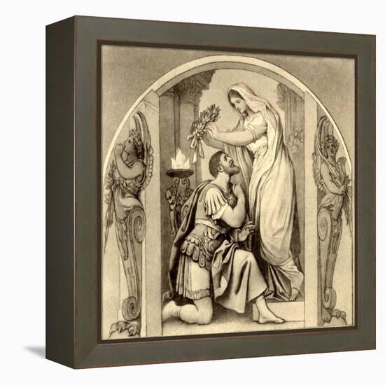 Gaspare Spontini 's 'La-Moritz Ludwig von Schwind-Framed Premier Image Canvas