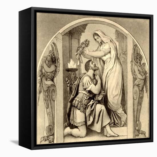 Gaspare Spontini 's 'La-Moritz Ludwig von Schwind-Framed Premier Image Canvas