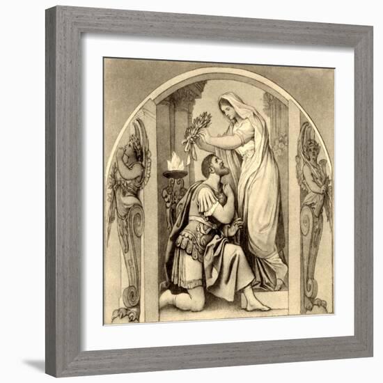 Gaspare Spontini 's 'La-Moritz Ludwig von Schwind-Framed Giclee Print