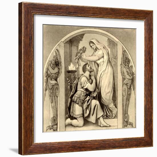 Gaspare Spontini 's 'La-Moritz Ludwig von Schwind-Framed Giclee Print