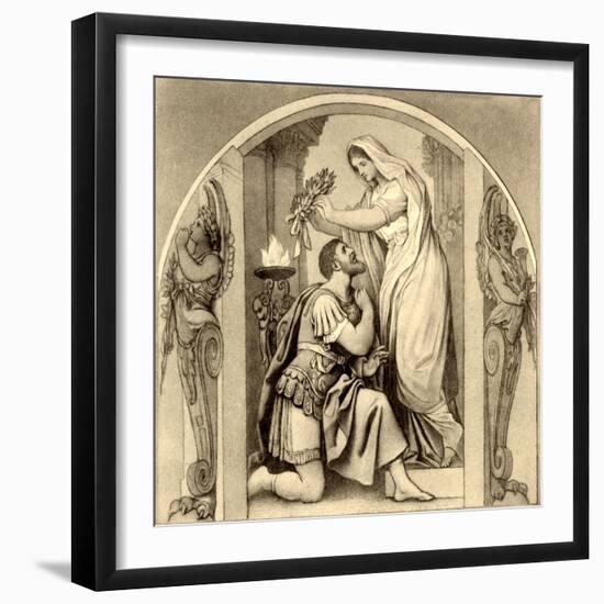 Gaspare Spontini 's 'La-Moritz Ludwig von Schwind-Framed Giclee Print