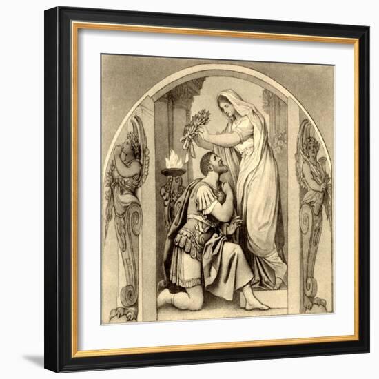 Gaspare Spontini 's 'La-Moritz Ludwig von Schwind-Framed Giclee Print