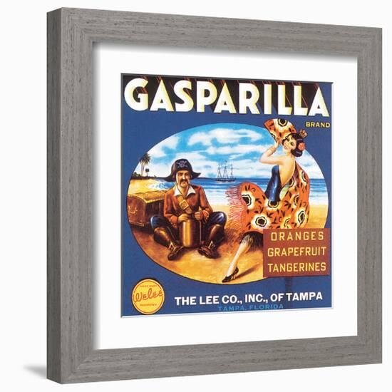 Gasparilla Citrus, Florida-null-Framed Art Print