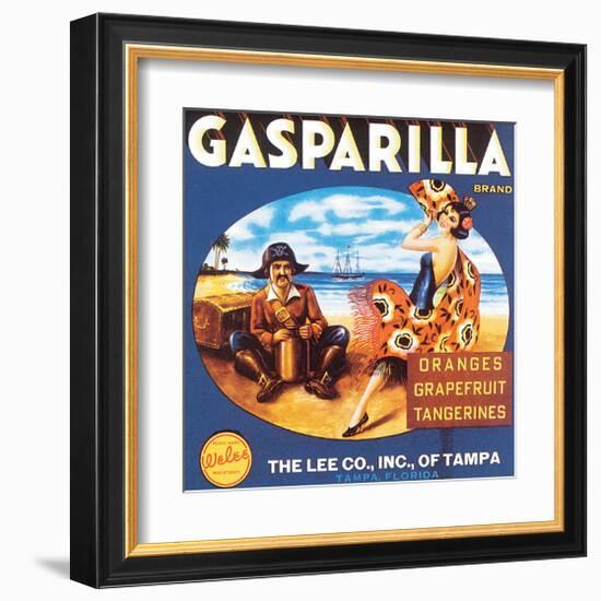 Gasparilla Citrus, Florida-null-Framed Art Print