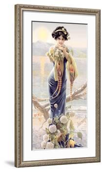 Gasper Camps Evening Hydrangea-Gaspar Camps-Framed Giclee Print