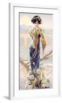 Gasper Camps Evening Hydrangea-Gaspar Camps-Framed Giclee Print