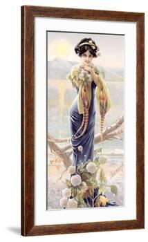 Gasper Camps Evening Hydrangea-Gaspar Camps-Framed Giclee Print