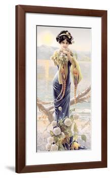 Gasper Camps Evening Hydrangea-Gaspar Camps-Framed Giclee Print