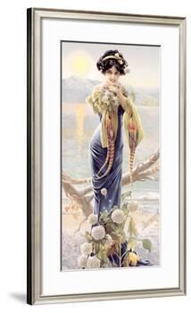 Gasper Camps Evening Hydrangea-Gaspar Camps-Framed Giclee Print