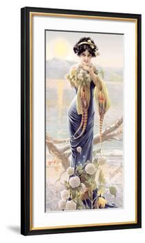 Gasper Camps Evening Hydrangea-Gaspar Camps-Framed Giclee Print