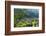 Gassho-zukuri houses and farmland in the mountain, Shirakawa-go, Japan-Keren Su-Framed Photographic Print